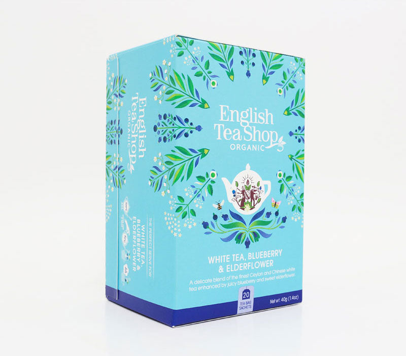 English Tea Shop White tea blueberry & elderflower bio 20.00 Zakjes