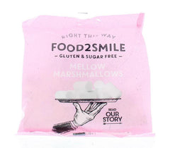 Food2Smile Marshmallows suikervrij glutenvrij lactosevrij 50 Gram