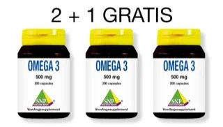 SNP Omega 3 500mg aktie 2 + 1 600 Capsules