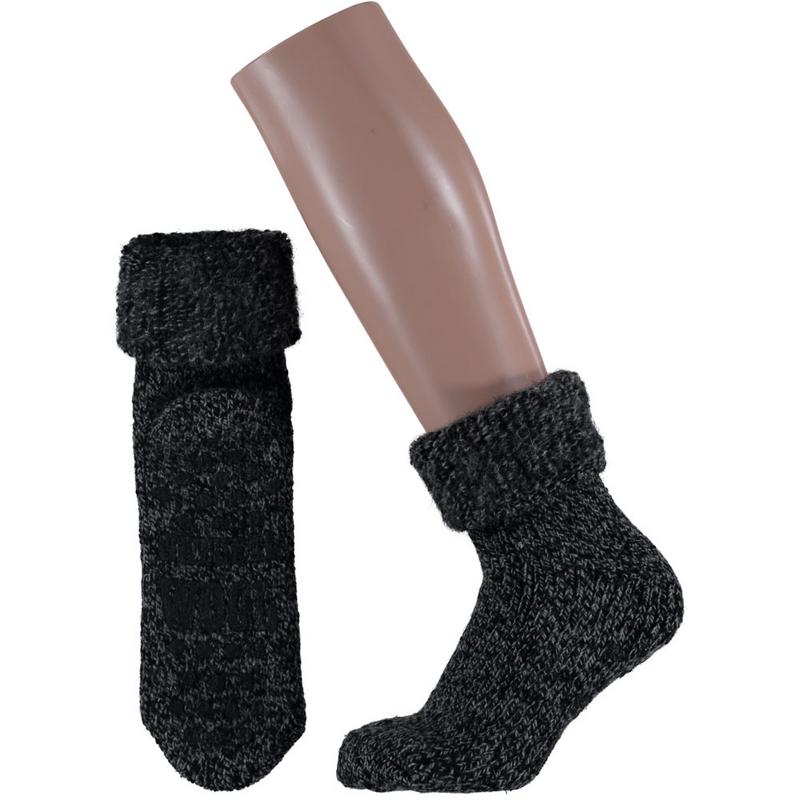 Apollo Slofsok anti slip unisex zwart 39-42 1.00 Paar