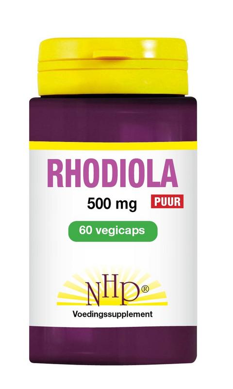 NHP Rhodiola 500mg puur 60.00 Vegetarische capsules