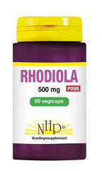 NHP Rhodiola 500mg puur 60 Vegetarische capsules