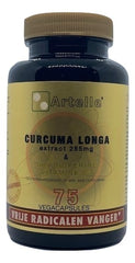 Artelle Curcuma longa extract 75.00 Vegetarische capsules