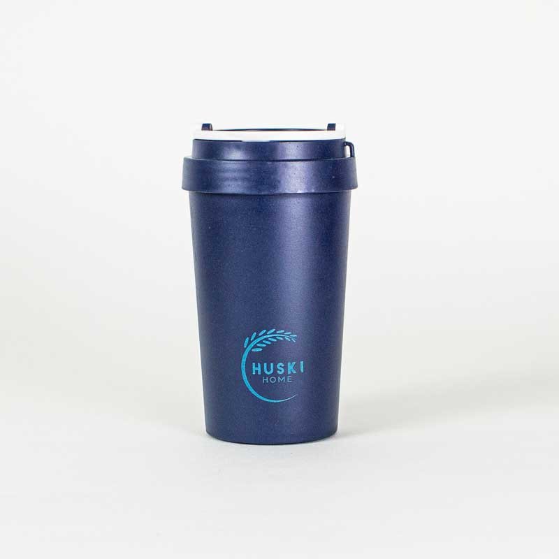 Huski Home Rice husk travel cup midnight 400 Milliliter