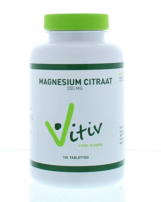 Vitiv Magnesium citraat 200mg 100 Tabletten