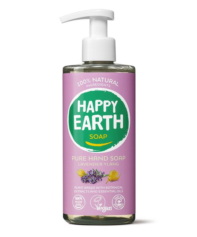 Happy Earth Pure hand soap lavender ylang 300 Milliliter