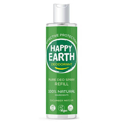 Happy Earth Pure deodorant spray cucumber matcha refill 300.00 Milliliter
