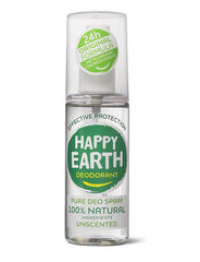 Happy Earth Pure deodorant spray unscented 100 Milliliter