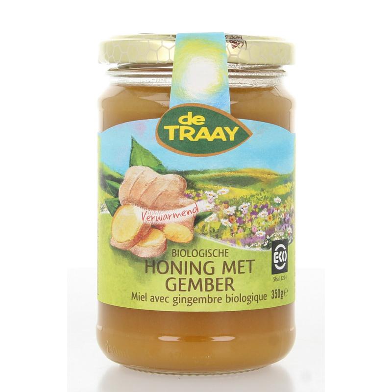 de Traay Honing met gember bio 350.00 Gram