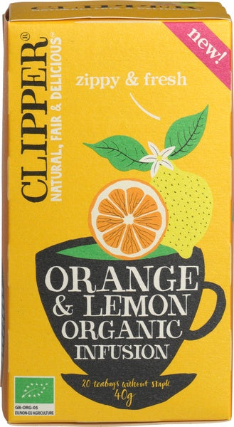 Clipper Orange & lemon infusion bio 20.00 Zakjes