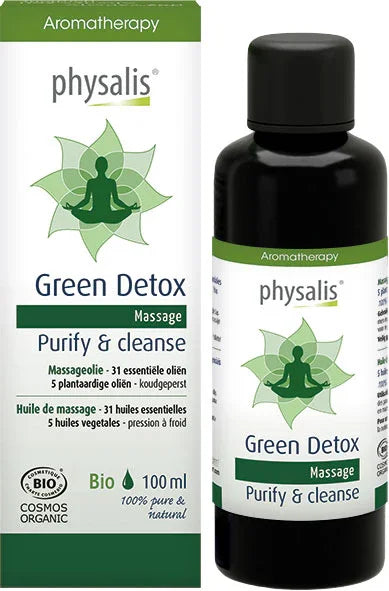 Physalis Massageolie green detox bio 100 Milliliter