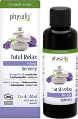 Physalis Massageolie total relax bio 100 Milliliter
