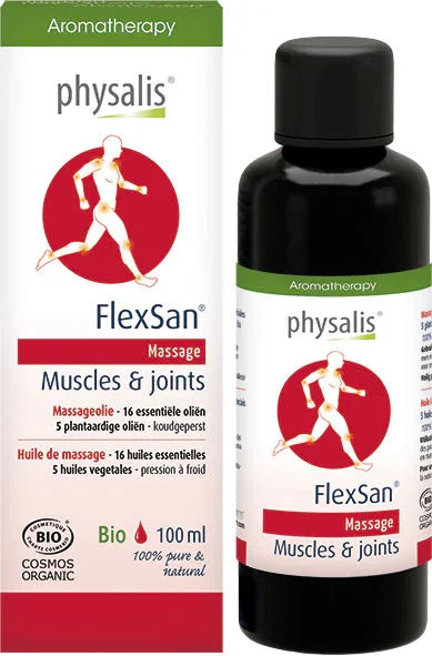 Physalis Massageolie flexsan bio 100 Milliliter