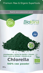 Biotona Chlorella & spirulina raw powder bio 200 Gram