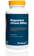 Fittergy Magnesiumcitraat 200mg 90 Tabletten