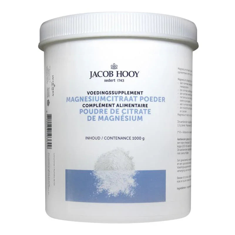 Jacob Hooy Magnesiumcitraat poeder 1 Kilogram