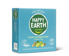 Happy Earth Shower bar cedar lime 90 Gram