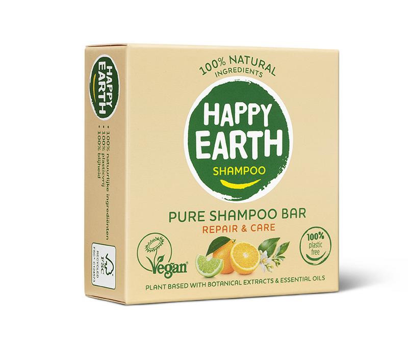 Happy Earth Shampoobar repair & care 70 Gram