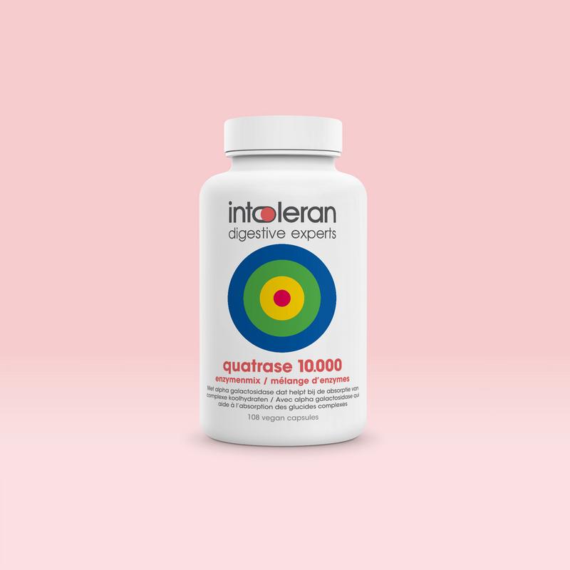 Intoleran Quatrase 10.000 108 Vegetarische capsules