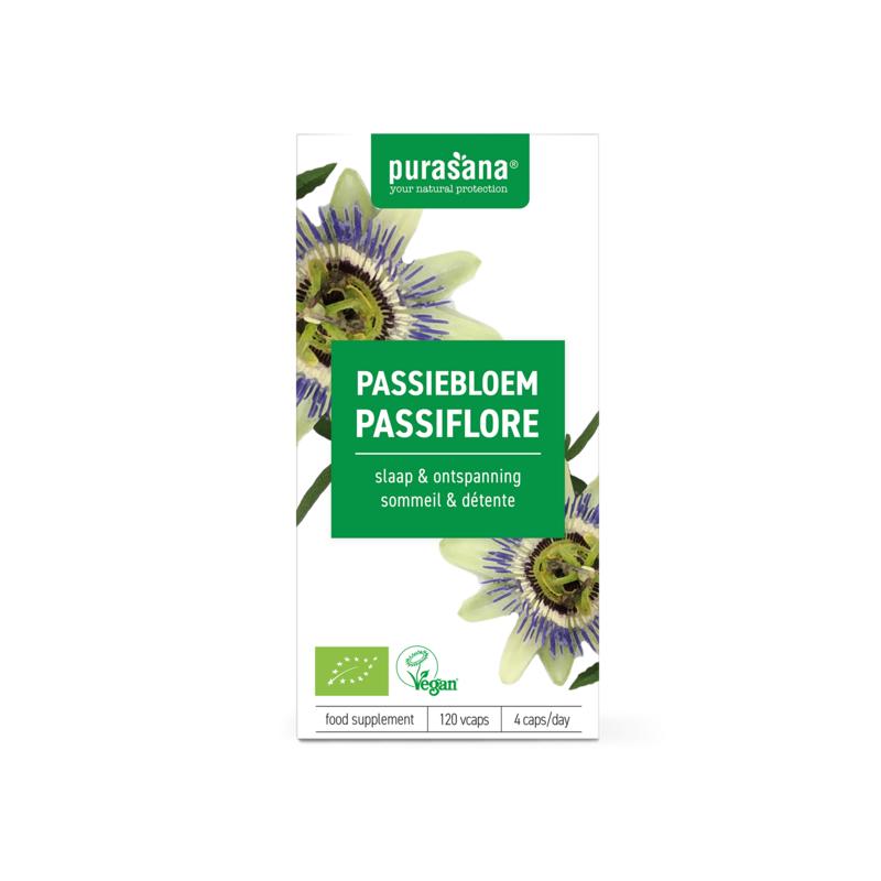 Purasana Passiebloem vegan bio 120.00 Vegetarische capsules