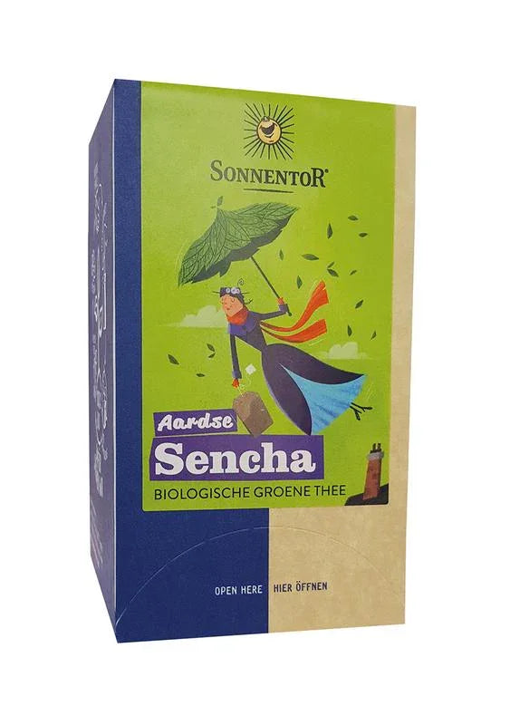 Sonnentor Aardse sencha thee bio 18 Stuks
