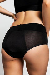 Gentle Day Boyshort low rise maat M zwart teen period 1 Stuks