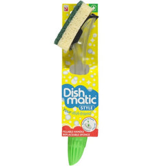 Dishmatic Schuursponsborstel met dispenser 1 Stuks