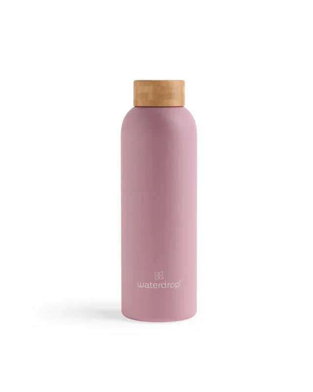 Waterdrop Roestvrijstalen drinkfles pastel pink matt 600ml 1 Stuks