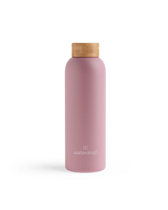 Waterdrop Roestvrijstalen drinkfles pastel pink matt 600ml 1.00 Stuks