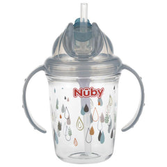 Nuby Antilekbeker 240ml grijs 12+ maanden 1 Stuks