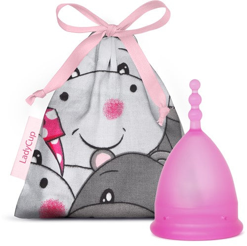 Ladycup Menstruatiecup pinky hippo maat L 1.00 Stuks