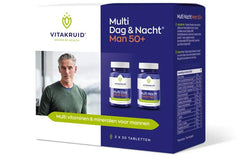 Vitakruid Multi Dag & Nacht Man 50+ 100% Vegan 2 x 30 60 Tabletten