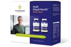 Vitakruid Multi Dag & Nacht Man 50+ 100% Vegan 2 x 90 180 Tabletten