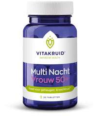 Vitakruid Multi Nacht Vrouw 50+ 100% Vegan 30.00 Tabletten