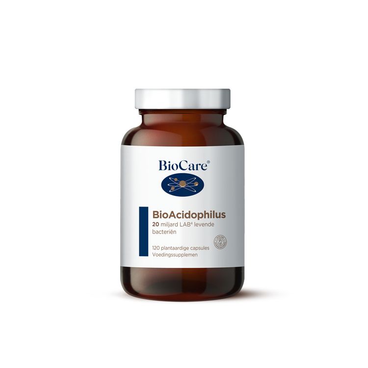 BioCare Bioacidophilus 20 miljard LAB4-complex 120 Vegetarische capsules