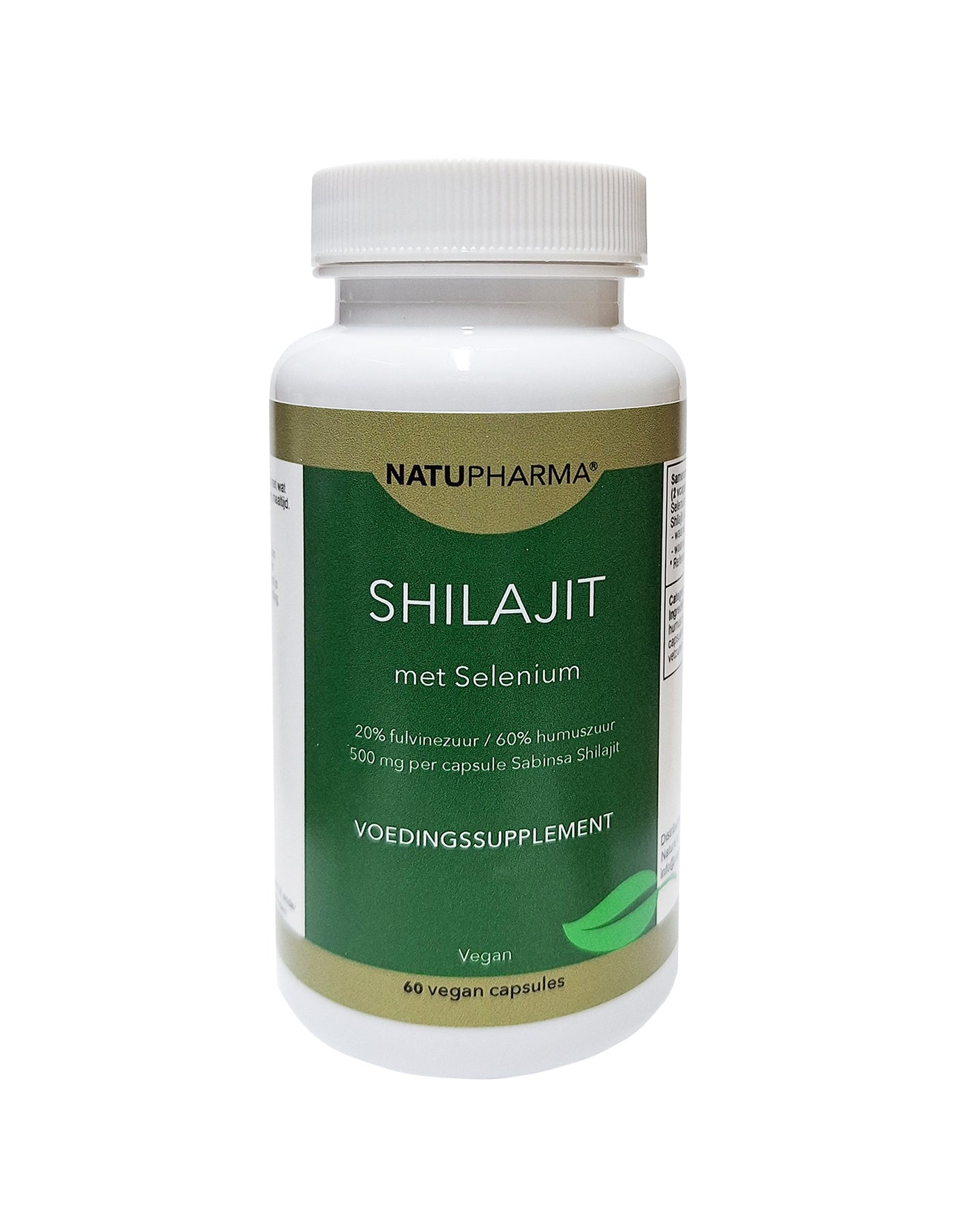 Natupharma Shilajit met selenium 60.00 Vegetarische capsules
