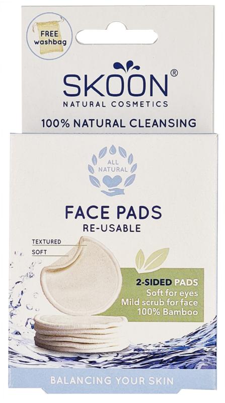 Skoon Face pads re-usable 2 sided 7.00 Stuks