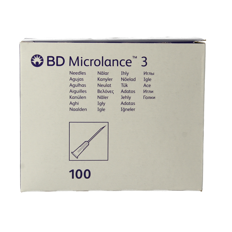 Becton Injectienaald B/D microlance 0.80 x 40 100 Stuks