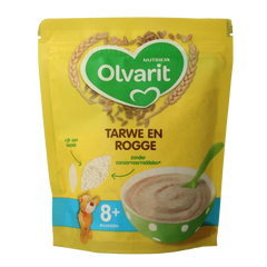 Olvarit Ontbijtpap tarwe en rogge 8+ maanden 200 Gram