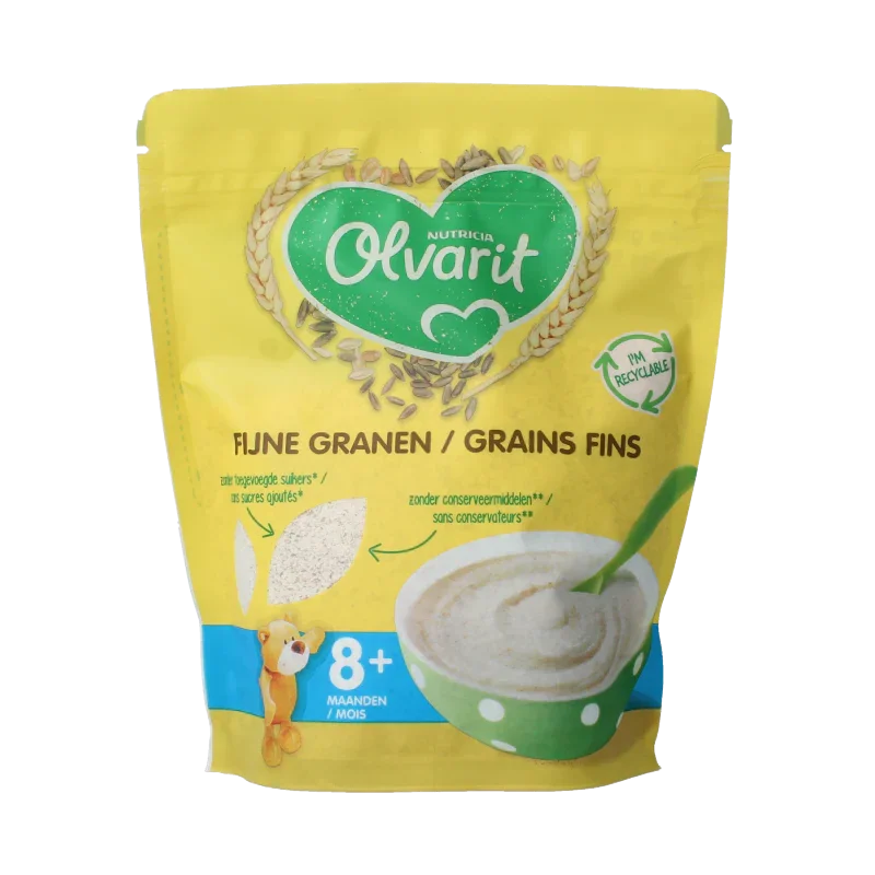 Olvarit Ontbijtpap fijne granen 8+ maanden 200 Gram