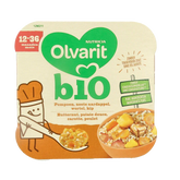 Olvarit Pompoen zoete aardappel kip 12M211 bio 230 Gram