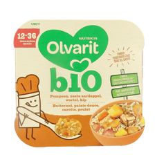 Olvarit Pompoen zoete aardappel kip 12M211 bio 230 Gram