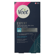 Veet Expert koude waxstrips benen sensitive 20 Stuks