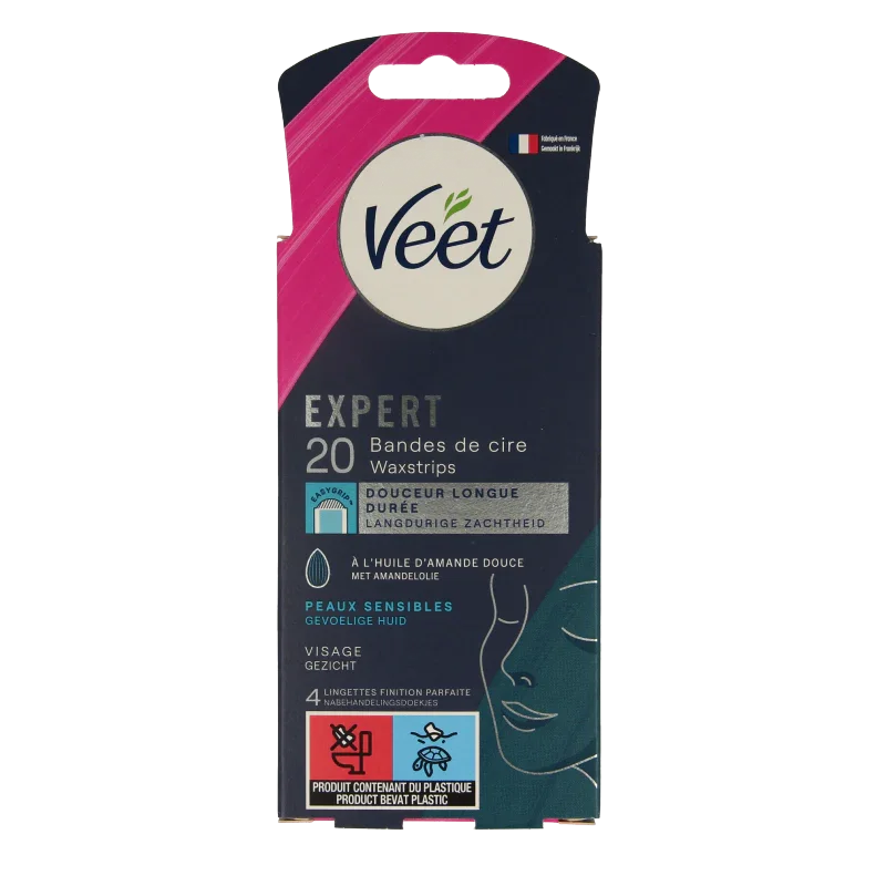 Veet Expert koude waxstrips gezicht 20 Stuks