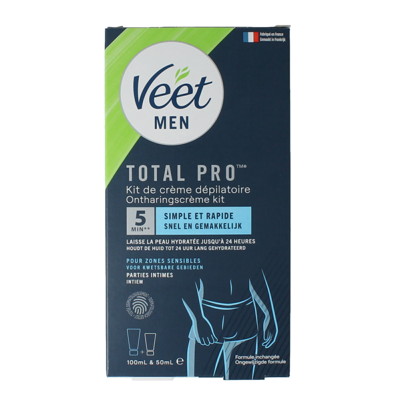 Veet Men hair removal kit intimate body parts 150 Milliliter