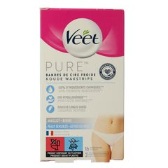 Veet Mimima koude wasstrips bikini hypoallergeen 16.00 Stuks