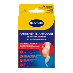 Dr. Scholl's Blarenpleister hiel large 5.00 Stuks