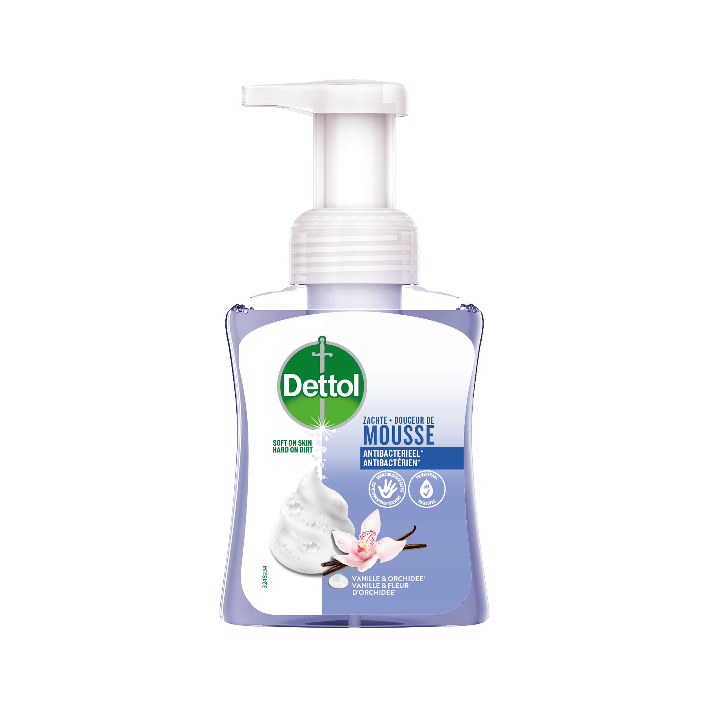 Dettol Mousse vanilla & orchid 250.00 Milliliter