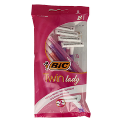 BIC Twin lady shaver pouch 8 8.00 Stuks