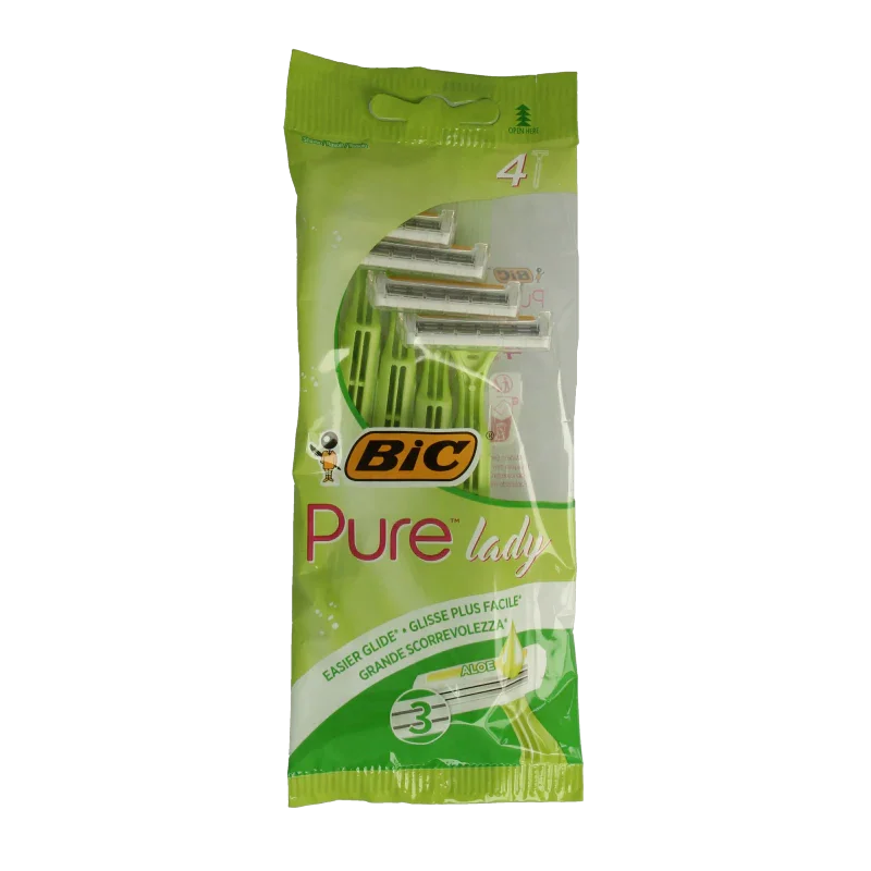 BIC Pure lady pouch 4 Stuks